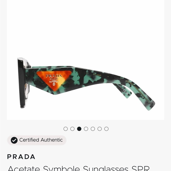 Prada Red Tortoise Square Sunglasses - Picture 2 of 12